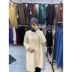 ✨Ara Boy Tunik,Ekru Renk 