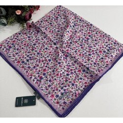 ✨Bonjela Soft Çiçek Desen Eşarp 90x90