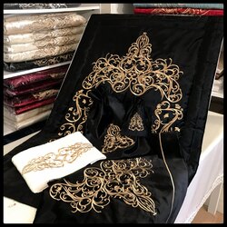 ZÜMRÜT BOHÇALI KADİFE SECCADE TAKIMI