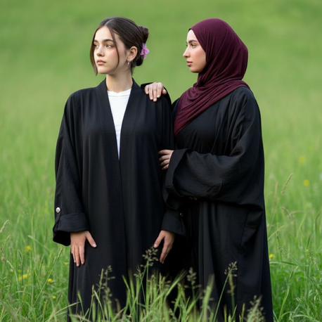 modal kolu dügme detayli abaya