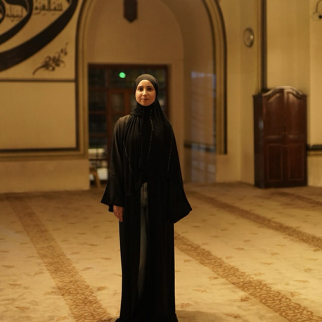 yırtmaçlı siyah abaya 