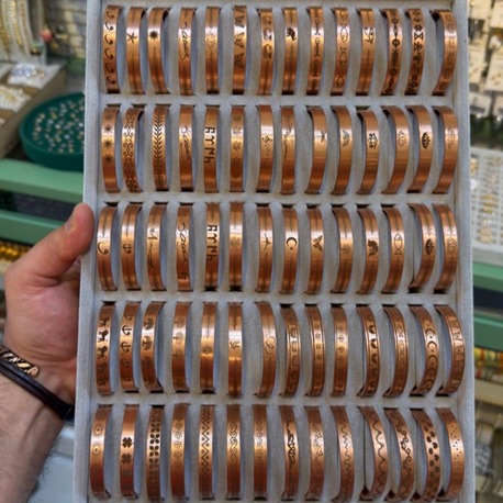 Bakır Bileklik Lazer İşçilik