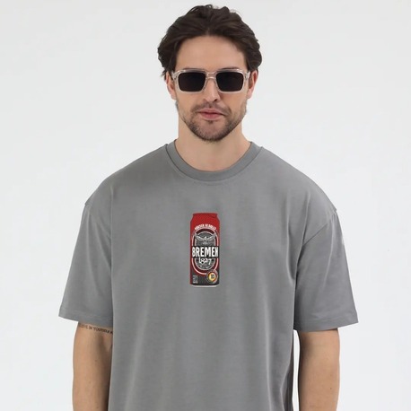 Bremen Nakış İşlemeli Unisex Oversize T-Shirt