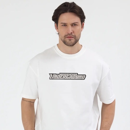 NFS Underground Nakış İşlemeli Unisex Oversize T-Shirt