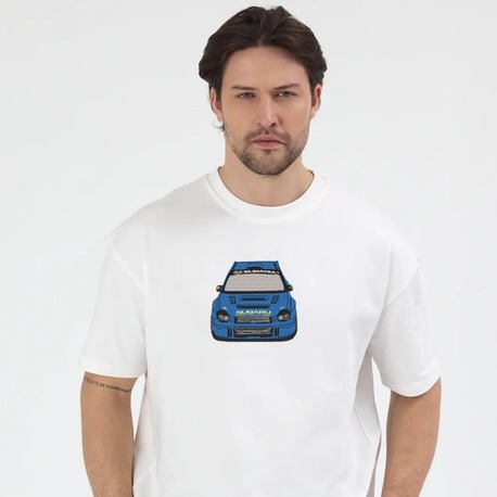 Subaru Impreza Nakış İşlemeli Unisex Oversize T-Shirt