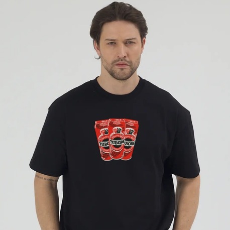 Tuborg Red Nakış İşlemeli Unisex Oversize T-Shirt