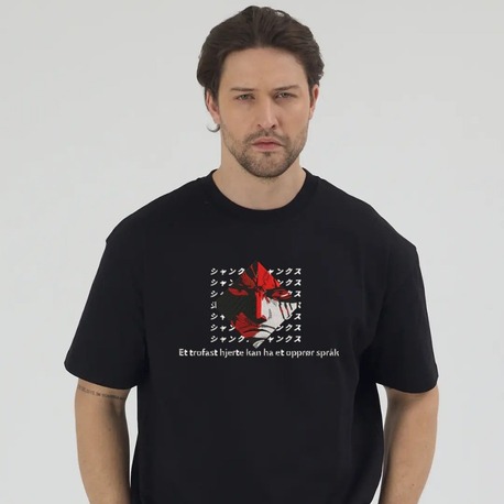 Shanks Nakış İşlemeli Unisex Oversize T-Shirt