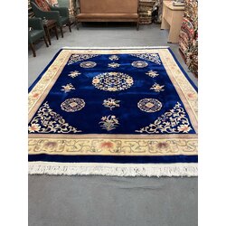 Lacivert çin kabartma halısı