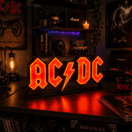     AC/DC Işıklı LED Masa Lambası – 25x10 cm Dekor