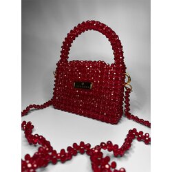 Dark Red Crystal Bag