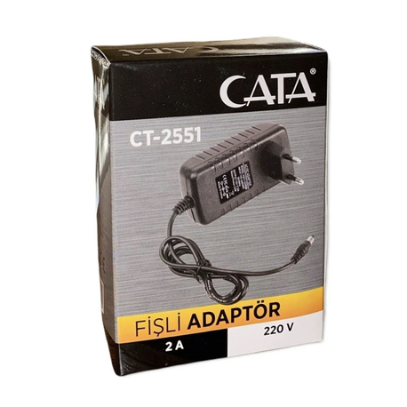 Cata 12 volt 2 amper fişli adaptör
