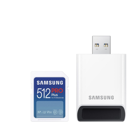 Samsung 512GB Pro Plus Mavi Hafıza Kartı sd kart 