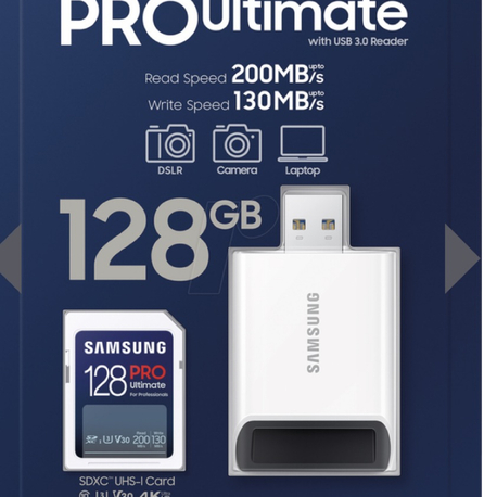Samsung pro ultumate 128 gb hafıza kart