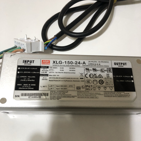 100-240 volt giriş 24 volt 6.25 amper çıkışlı trafo 