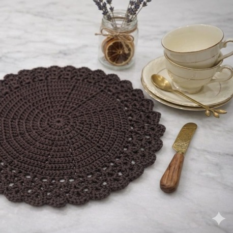 Acı Kahve Polyester Supla Takımı