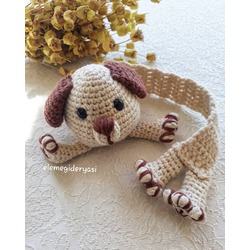 Amigurumi köpek kitap ayracı