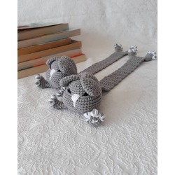 Amigurumi kedi kitap ayracı