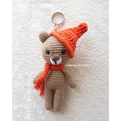Amigurumi ayıcık anahtarlık