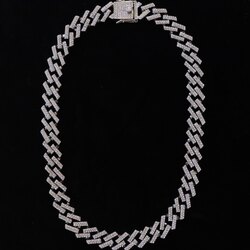 15mm Silver Prong Chain