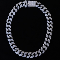 20mm Silver Cuban Chain