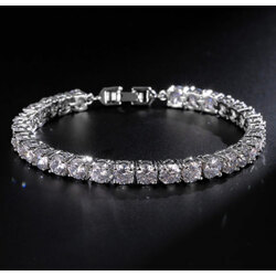 6mm Tennis Bracelet Silver/Gold