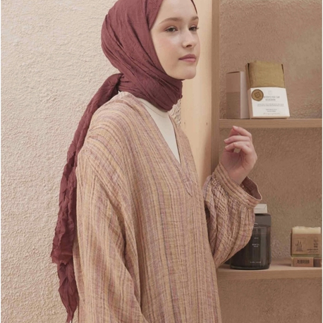 Freshscarf crash şal gül kurusu