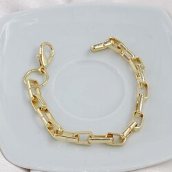 Dikdörtgen gold bileklik