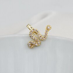 Gold yılan kıkırdak küpe