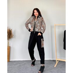 Leopar Desen Alt Üst Takım