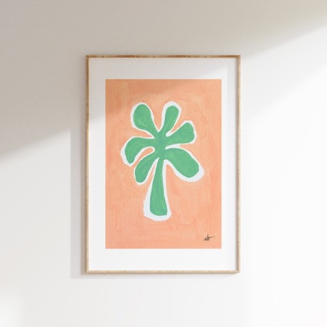 Pastel 1 - Palmiye Baskı