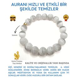 Selenit Taşı Doğal Taş Bileklik