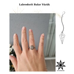 Labrodorit Bakır Yüzük 