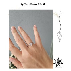 Ay Taşı Bakır Yüzük