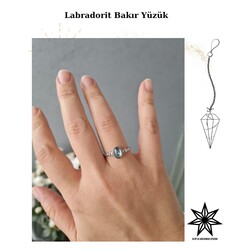 Labrodorit Bakır Yüzük 
