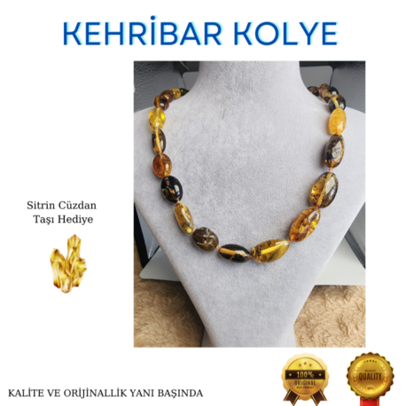 KEHRİBAR KOLYE