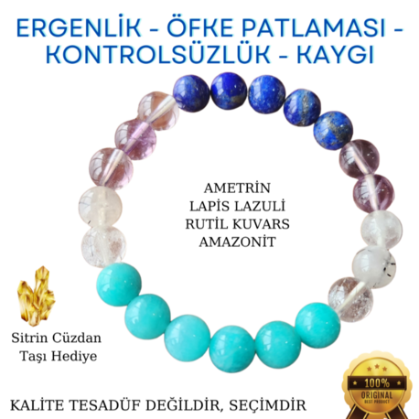 ÇOCUK ERGENLİK DOĞALTAŞ BİLEKLİK - A KALİTE