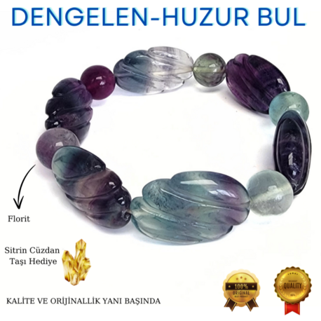 FLORİT DOĞALTAŞ BİLEKLİK