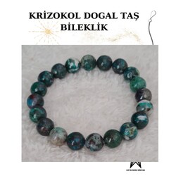 Krizokol Doğal Taş Bileklik