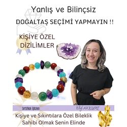 Sıkıntılara ve Kişiye Özel Analizli Bileklik Kolye