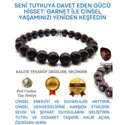 A KALİTE Garnet Doğal Taş Bileklik