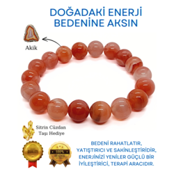 3A KALİTE AKİK DOĞAL TAŞ BİLEKLİK