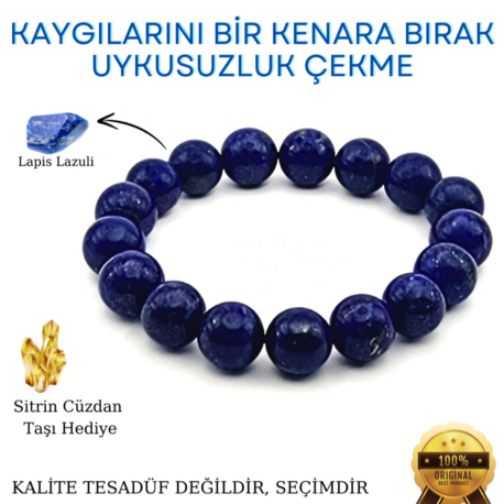 5A KALİTE  LAPİS LAZULİ BİLEKLİK