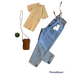 MY MAGAZİN YÜKSEK BEL HASIR KEMER MOM JEANS