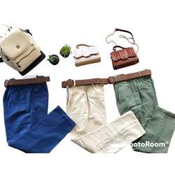 QUZU BELİ KEMERLİ PANTOLON- 21K70755