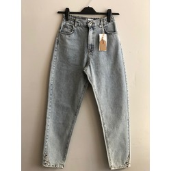 MY MAGAZİN YÜKSEK BEL TAŞLI MOM JEANS