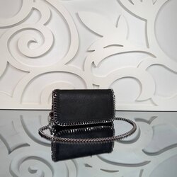 Stella küçük gümüş ithal deri çanta 