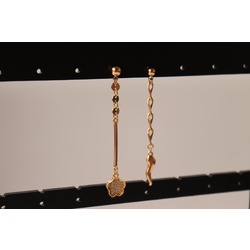 Vip Serisi Gold Taşlı Küpe