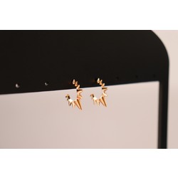 Vip Serisi Gold Yıldız Küpe