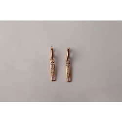 Vip Serisi Gold Taşlı Küpe