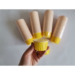 Sarı cupcake kapsülü 5 adet 